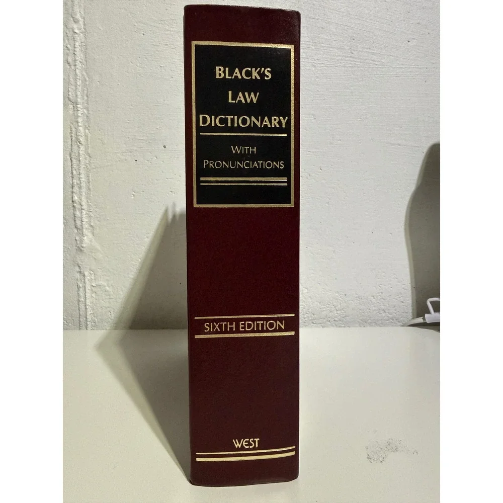 Black's Law Dictionary 6th Edition Centennial 1990 Hardcover With Pronunciations